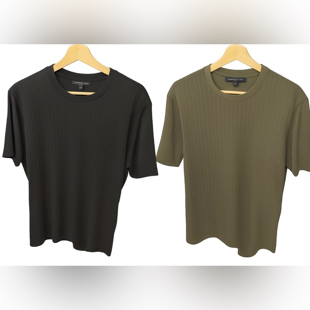 2 BANANA REPUBLIC LOT LARGE DRESS TSHIRTS